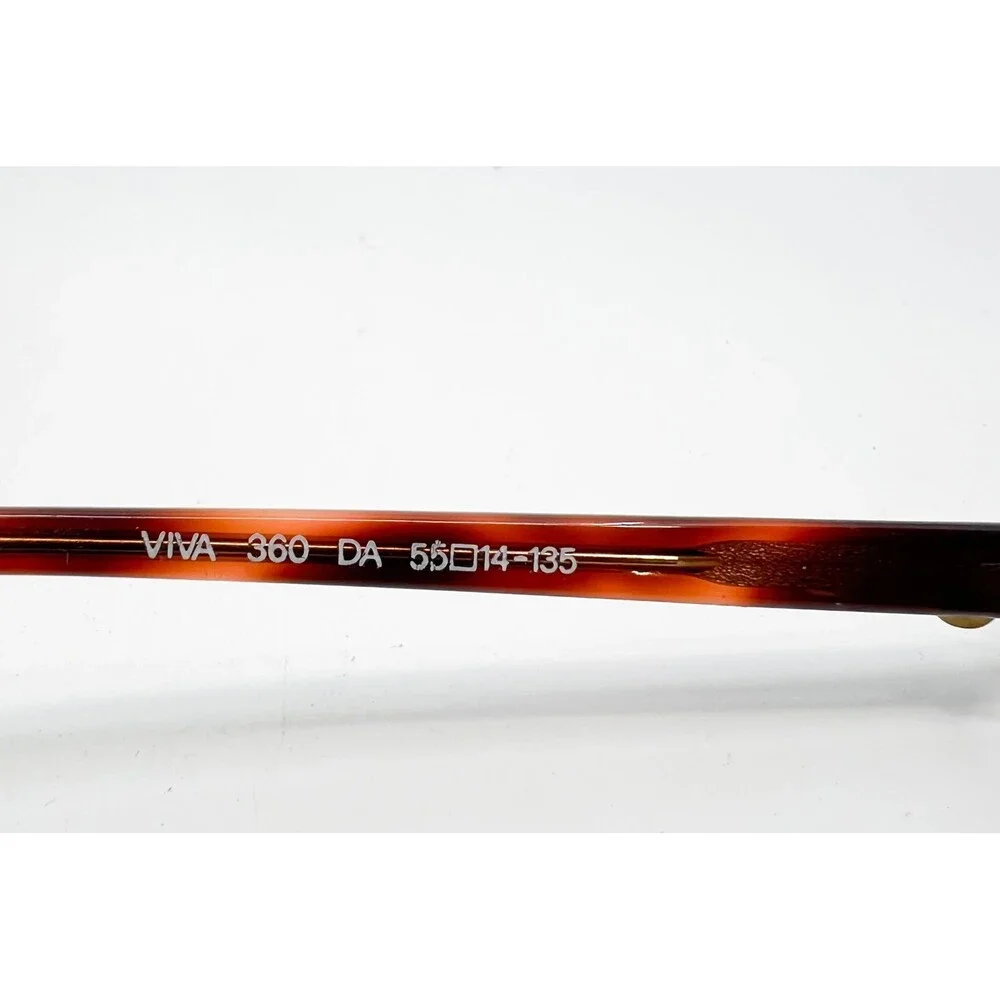 Viva Eyeglasses Women Brown Tortoise Vintage 360 DA 55-14-135
